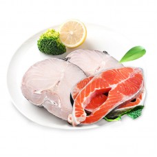 【国内现货包邮】Tasman Kitchen 塔斯曼 新西兰银鳕鱼+挪威三文鱼排套餐（银鳕鱼 450克+三文鱼 450克）